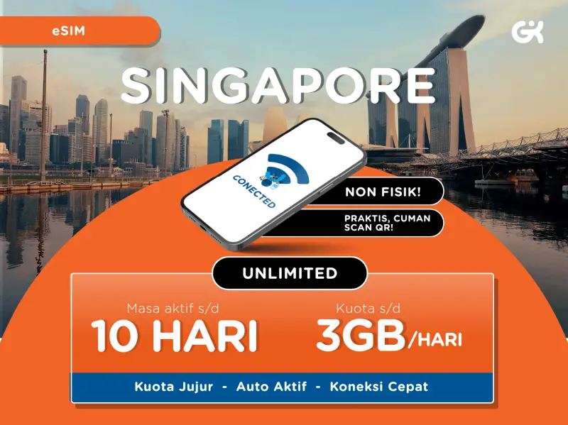 {INSTANT} eSIM Singapore Pure Unlimited | Travel SIM Singapura in Singapore, Singapore