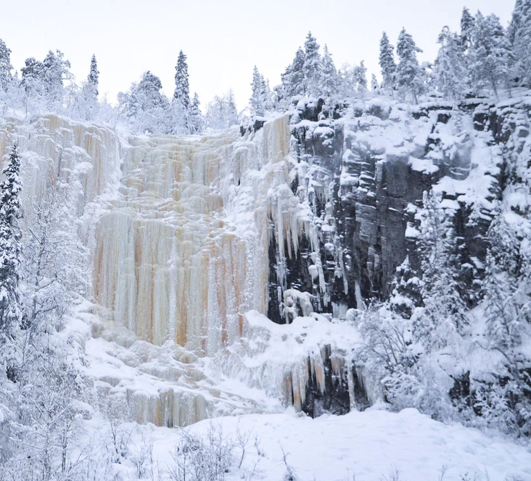 From Rovaniemi: Korouoma & Auttiköngäs Frozen Waterfalls