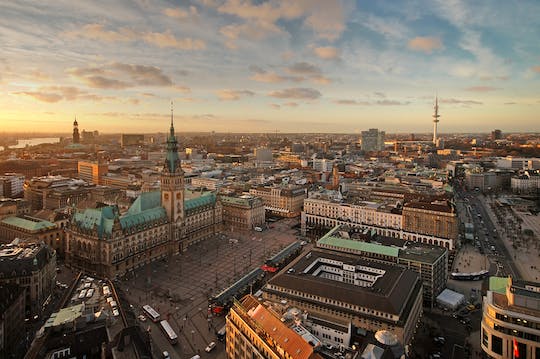 Self Guided Tour with Interactive City Game of Hamburg