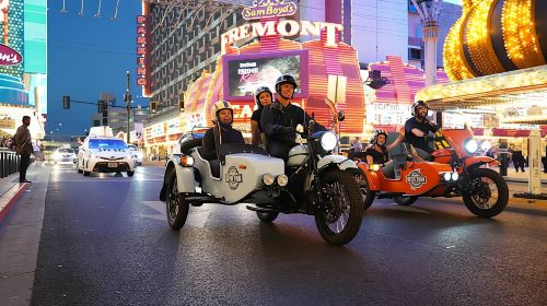 Private two-hour sidecar tour of Las Vegas nightlife