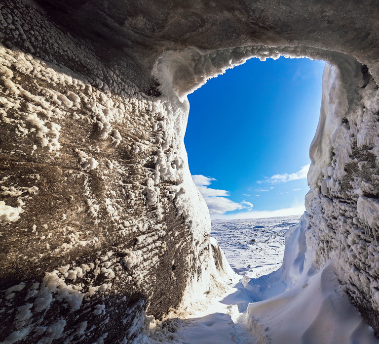 From Gullfoss: Langjökull Ice Cave and Snowmobile Tour