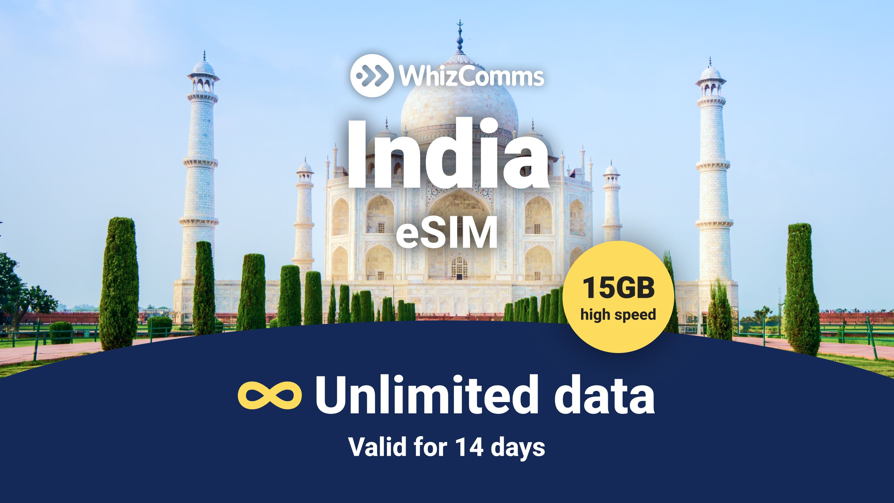 14-Day 15GB Unlimited India Traveller eSIM – Instant Activation & Nationwide Coverage - HolidaySG