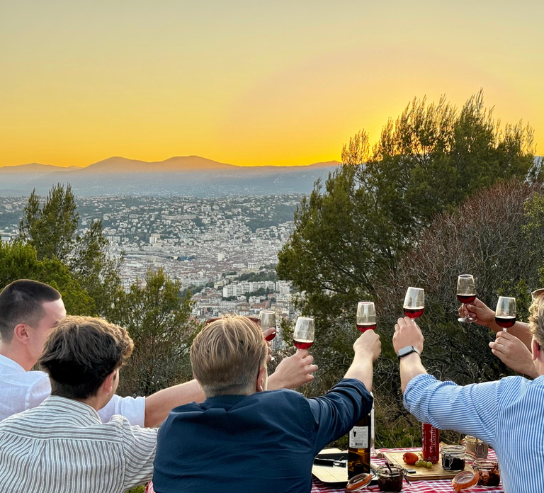 Nice: Sunset & Wine Tasting in Defender with Panoramic Views