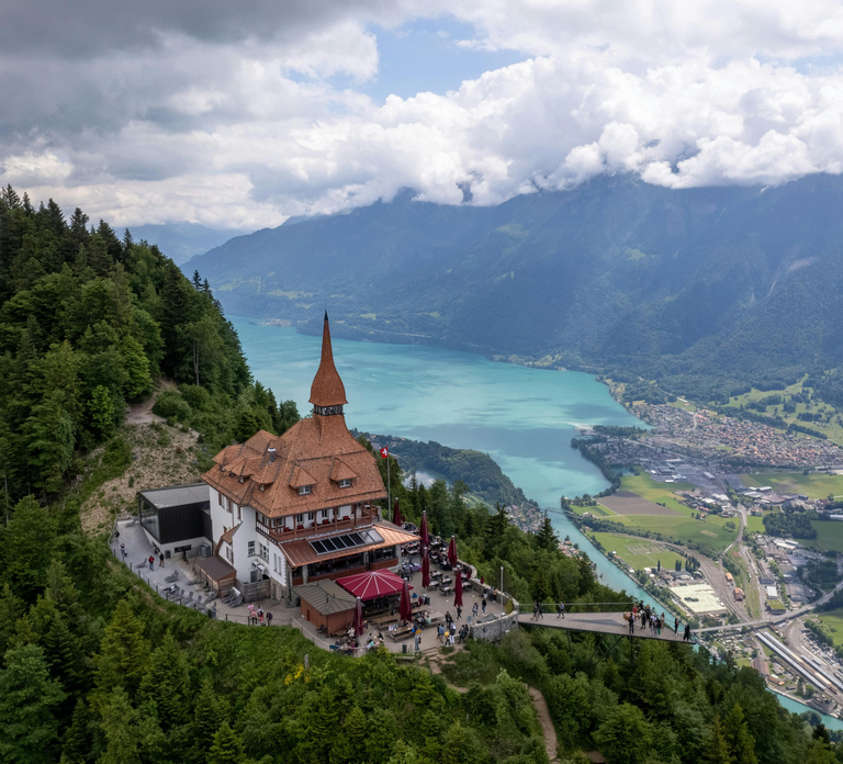 Interlaken: City Tour and Harder Kulm Funicular Ride