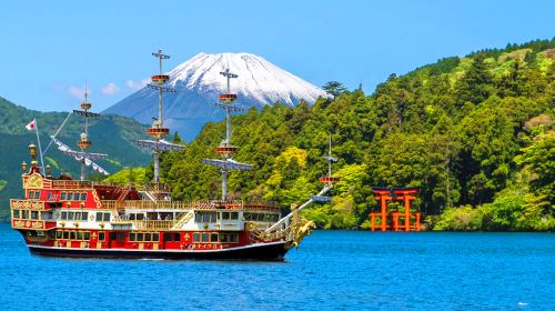 Mt. Fuji & Hakone & Enoshima Day Trip: Pirate Ship, Ropeway & Coastal Views Day Tours