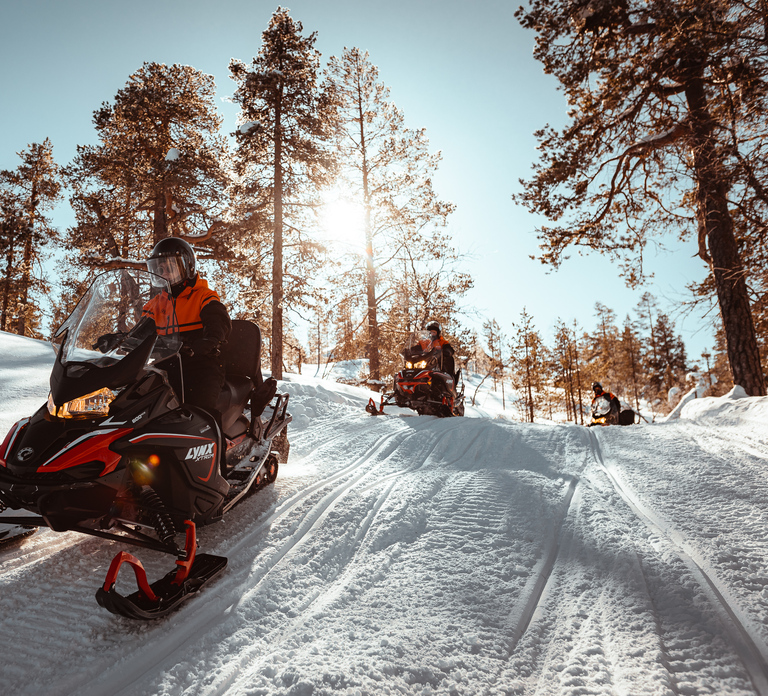 Saariselkä: Snowmobile Ride with Hot Drinks