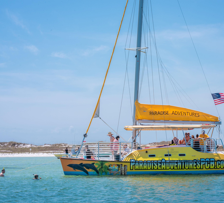 Panama City Beach: Shell Island Catamaran Snorkeling Tour