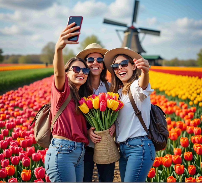 Amsterdam: Keukenhof and Zaanse Schans Windmills Day Trip