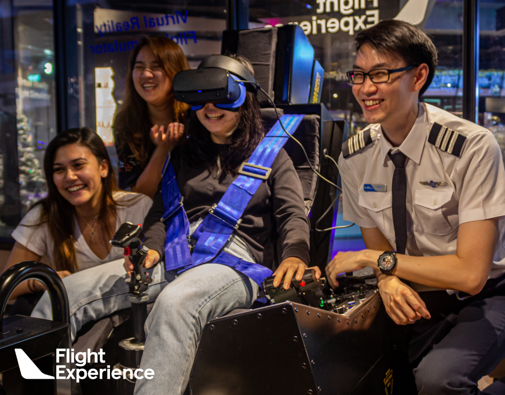 Flight Experience Virtual Reality Experience Activity - HolidaySG