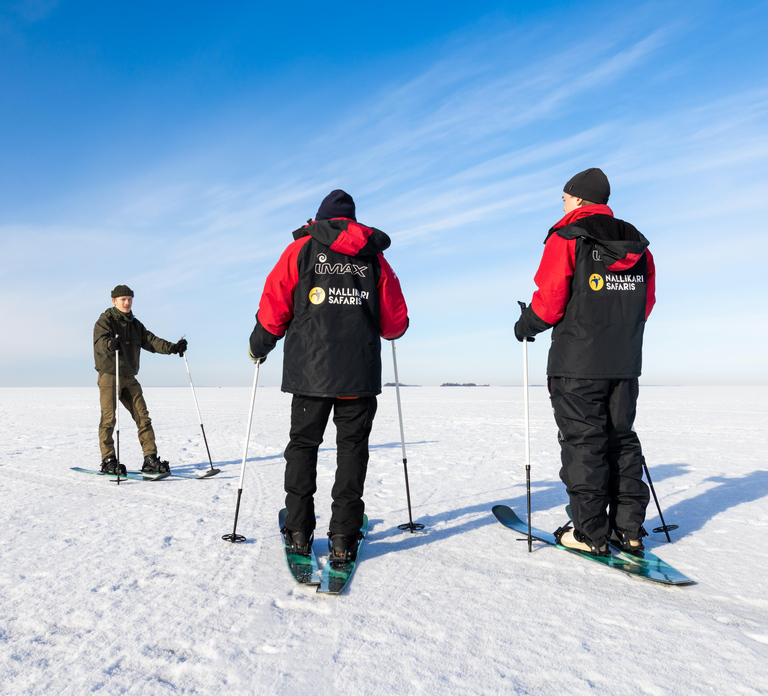 Oulu: Arctic Sea Snowshoe Experience