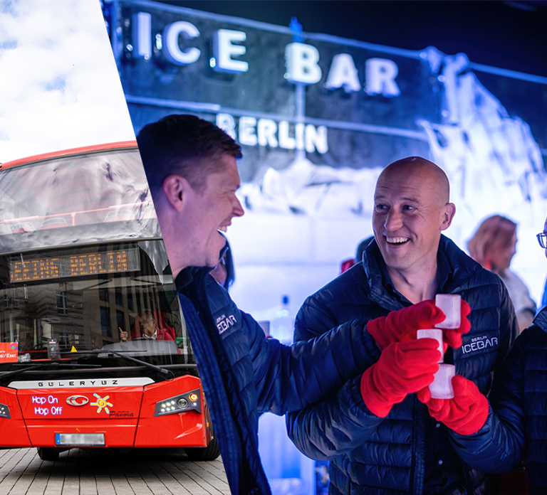 Berlin: Hop-On Hop-Off Bus and Icebar Ticket Combo