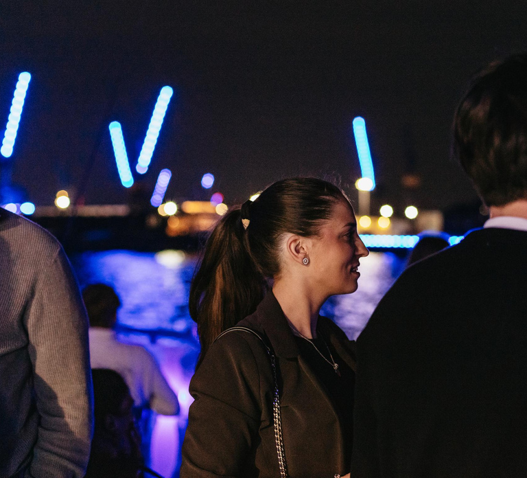 Hamburg: 1-Hour Evening Harbor Lights Cruise