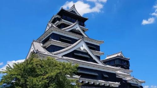 Japan Kumamoto Castle Aso Volcano Kusasenri Aso Road Station 1-day tour 