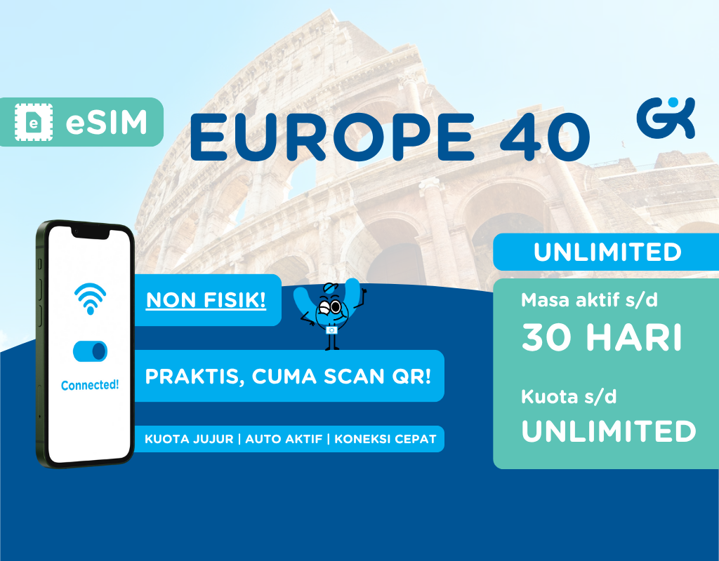 eSIM Eropa Timur Balkan Unlimited | Travel SIM Uzbekistan Ukraina Kyrgyzstan Pakistan Global Komunika