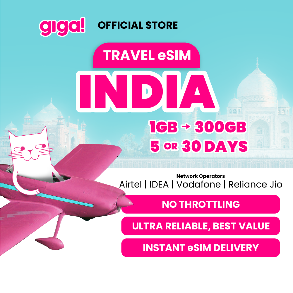 giga! India Travel eSIM - HolidaySG