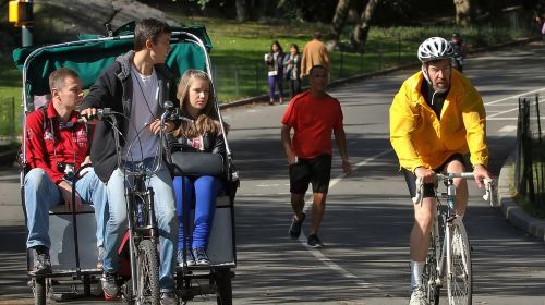 Central Park Pedicab Tours with New York Pedicab Services Day Tours