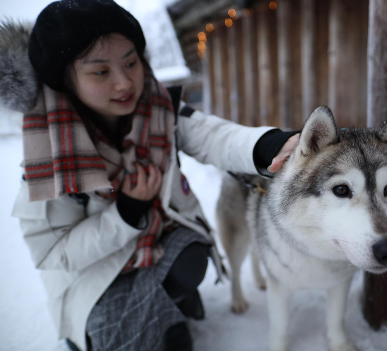 Rovaniemi: Santa Claus Village and Husky sledge/guided tour