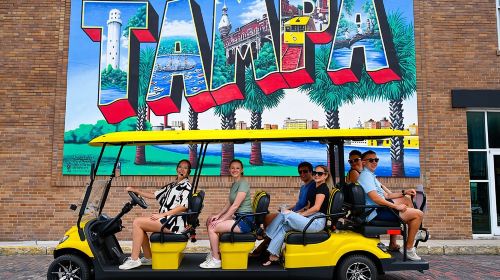 Guided Tampa Sightseeing Tour in New Street Legal Golf Cart Day Tours