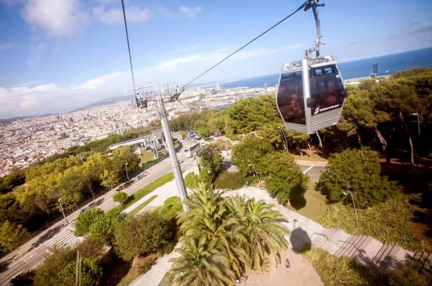 Barcelona: Montjuïc Cable Car Roundtrip Ticket - HolidaySG