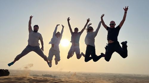 Sunset Safari with BBQ Dune Drive Camel Ride & Dune Buggy option