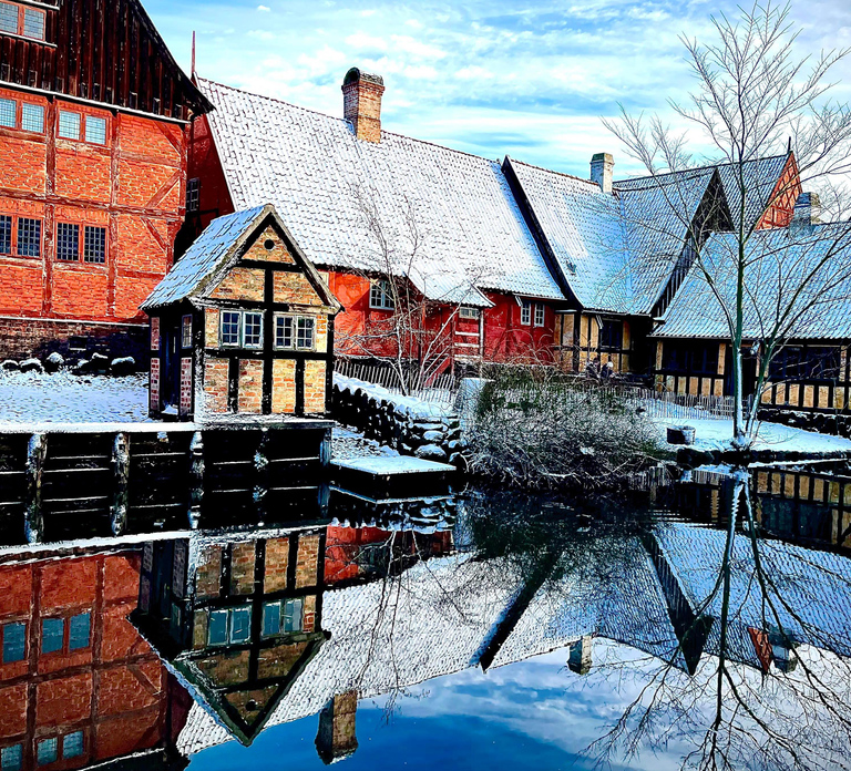 Unique Christmas Market in the Old City in Aarhus