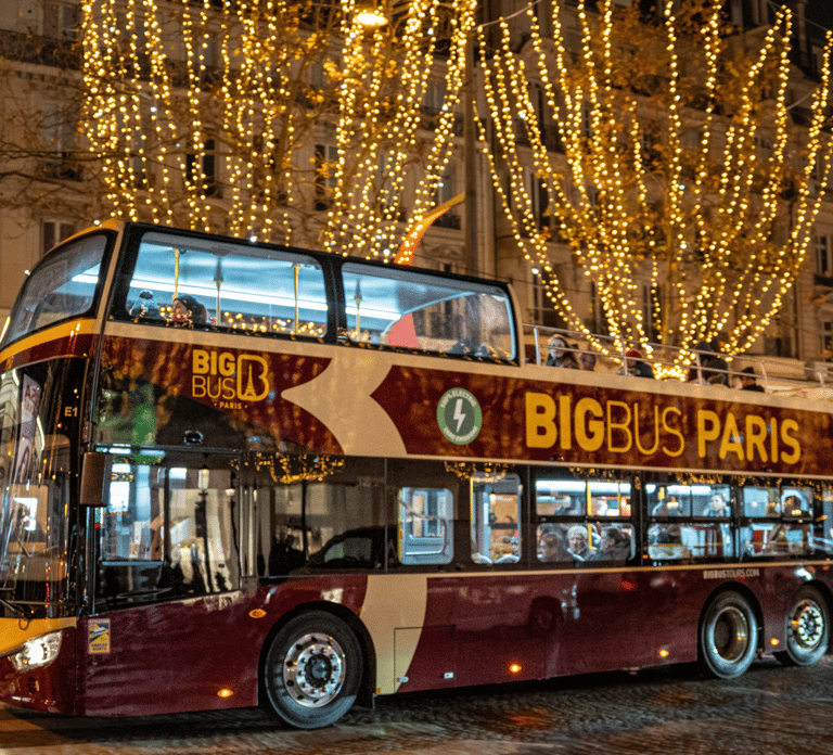 Paris: Big Bus Christmas Lights Night Tour by Open-Top Bus