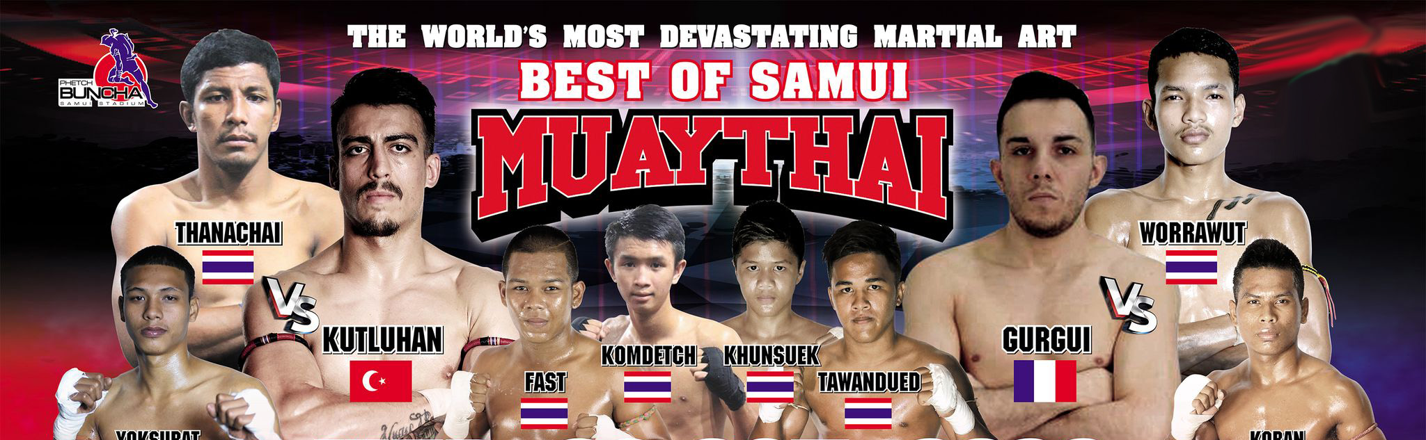 Samui Phetch Buncha Boxing Stadium Muay Thai Ticket - HolidaySG