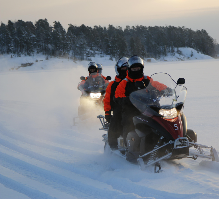 Helsinki: Snowmobile Tour with Lunch and Transfers