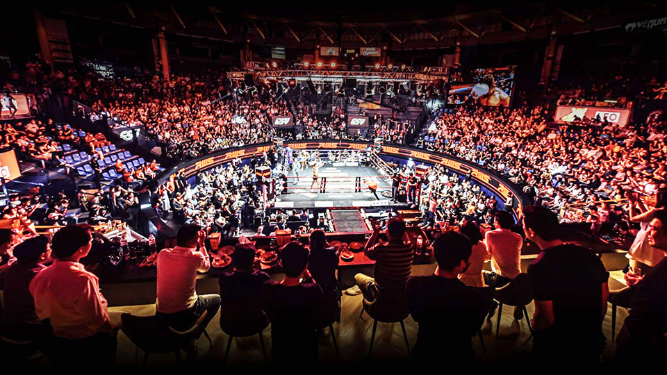 MuayThai Match at Rajadamnern Boxing Stadium