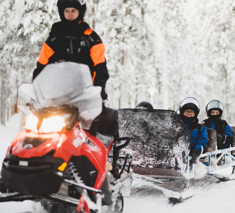 Levi: Easy Snowmobile Tour Perfect for Beginners