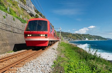 Izu Jogasaki Coast, Mt. Omuro, and Sea View Train Small Group Day Tour | Tokyo
