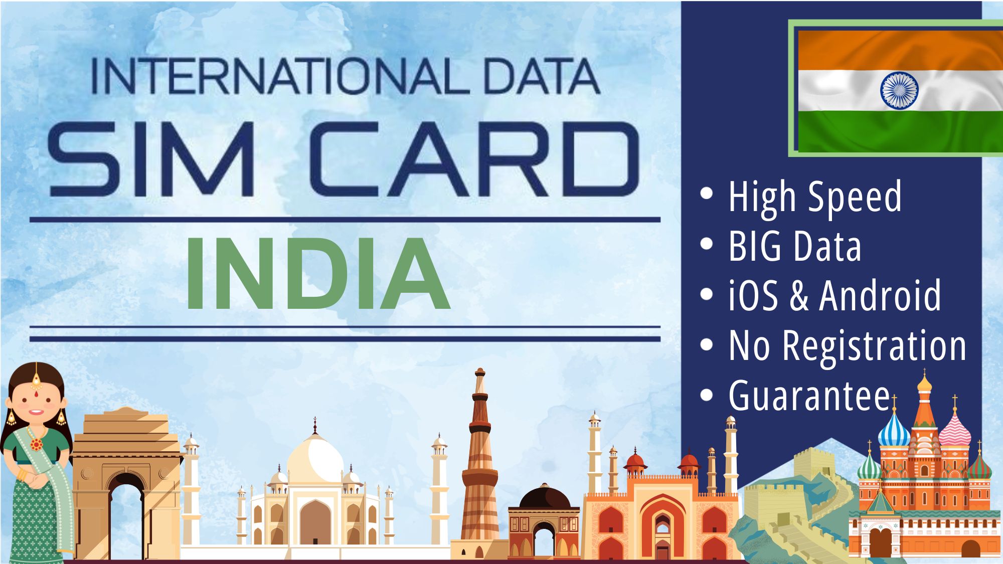 Sim Card India Data Plan - Tourist Simcard Internet Travel Package - Daily Data - HolidaySG