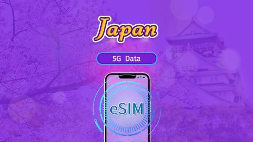 Japan 5G eSIM | Supports Google Maps / ChatGPT | Daily/Total Data Plans | 24-Hour Billing | 1–30 Days | QR Code - HolidaySG