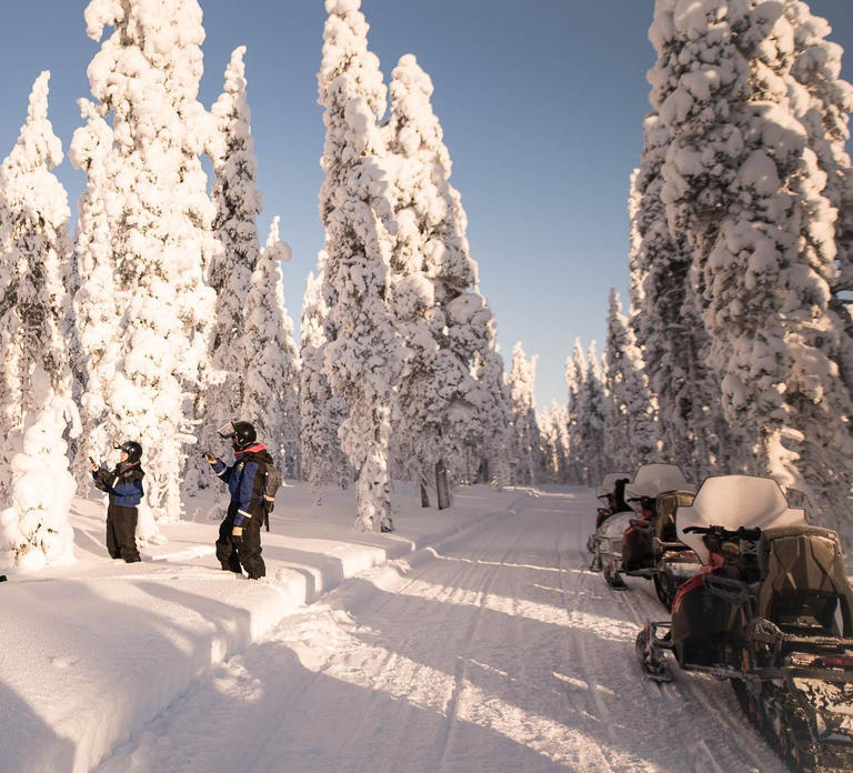 Levi: 4 Hour Snowmobile Safari to the Fells in Levi