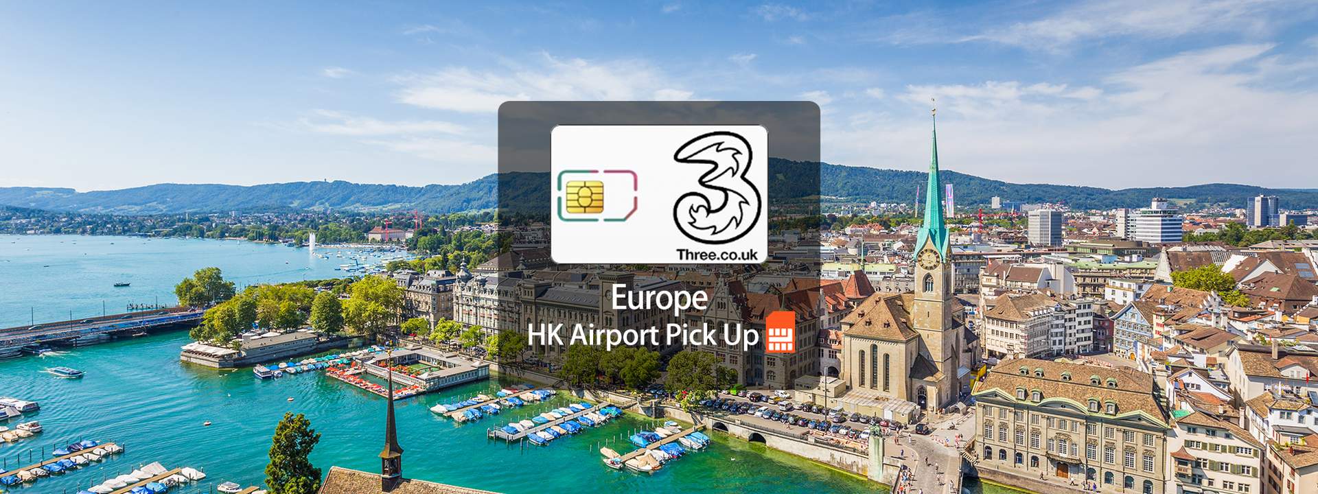 Snack coupon & Free 3G/4G Europe SIM Card (HK Pick Up)