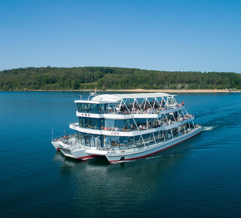 Lake Brombach: Mini cruise with breakfast on the sun deck