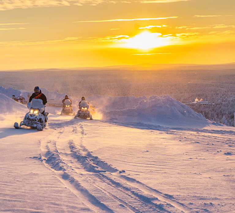 From Rovaniemi: Guided Lapland Snowmobile Adventure