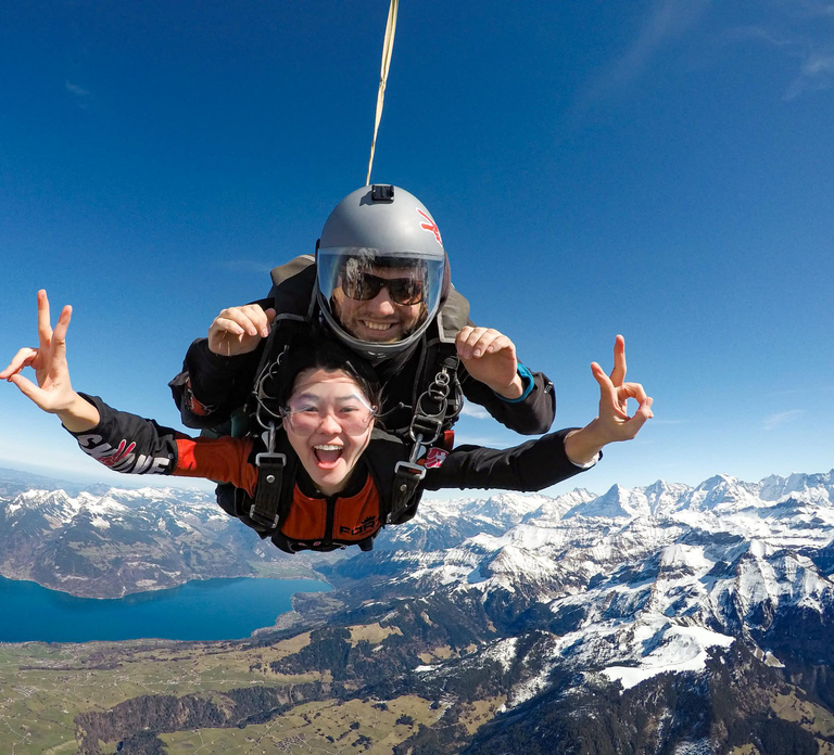 Interlaken: Airplane Skydiving over the Swiss Alps