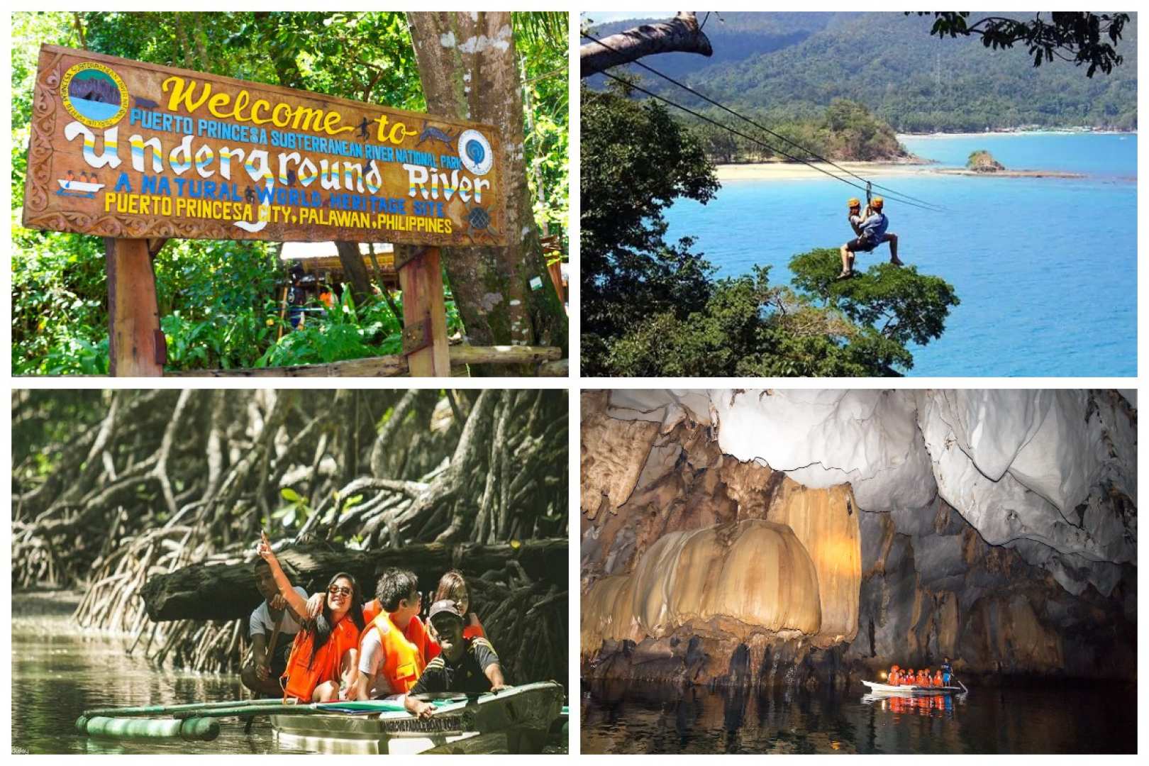 3-in-1 Adventure Day Tour in Sabang Puerto Princesa: Underground River, Zipline Ride, and Mangrove Paddle Boat | Palawan