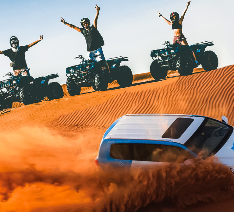 Dubai: Desert Safari, Quad Bike, Camel Ride & Al Khayma Camp