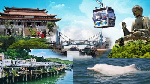 In-depth Exploration of Tai O Fishing Village on Lantau Island: Cable Car Express to Tian Tan Buddha with Round-Trip City Transfers Day Tours