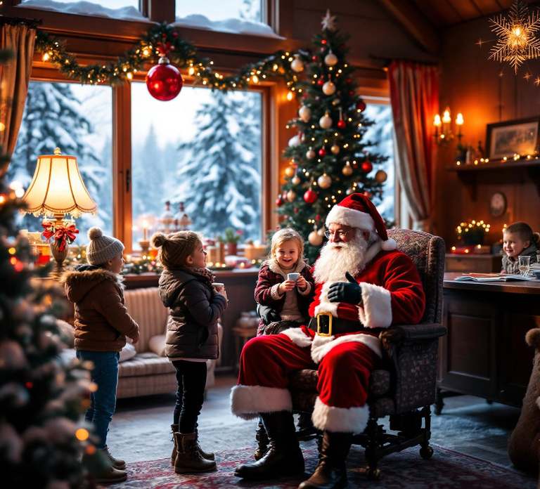 Rovaniemi:Santa Claus Village Guided Tour with Santa's gift