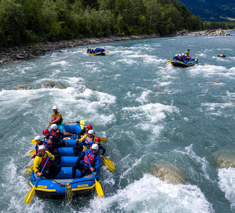 Laax, Flims, Ilanz: Vorderrhein Rafting (half day)