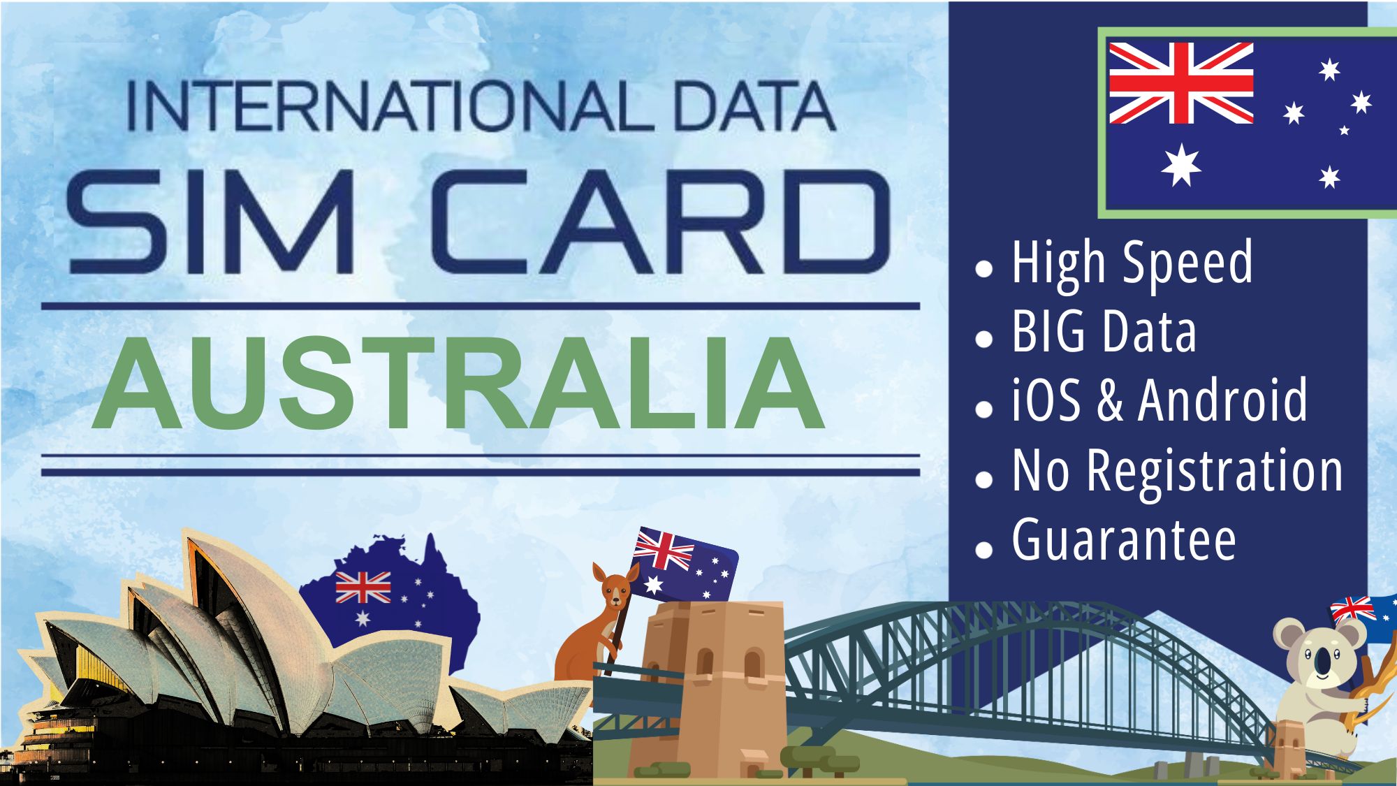 Sim Card Australia Data Plan - Tourist Simcard Internet Travel Package - Daily Data