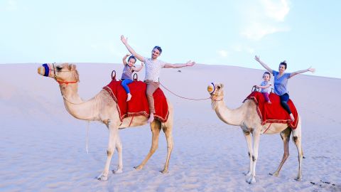 Evening Desert Safari in Abu Dhabi With Dinner on Sharing Basis