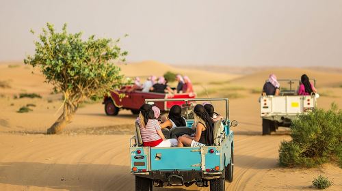 Dubai: Heritage Safari in Private Vintage Land Rover with dinner Day Tours