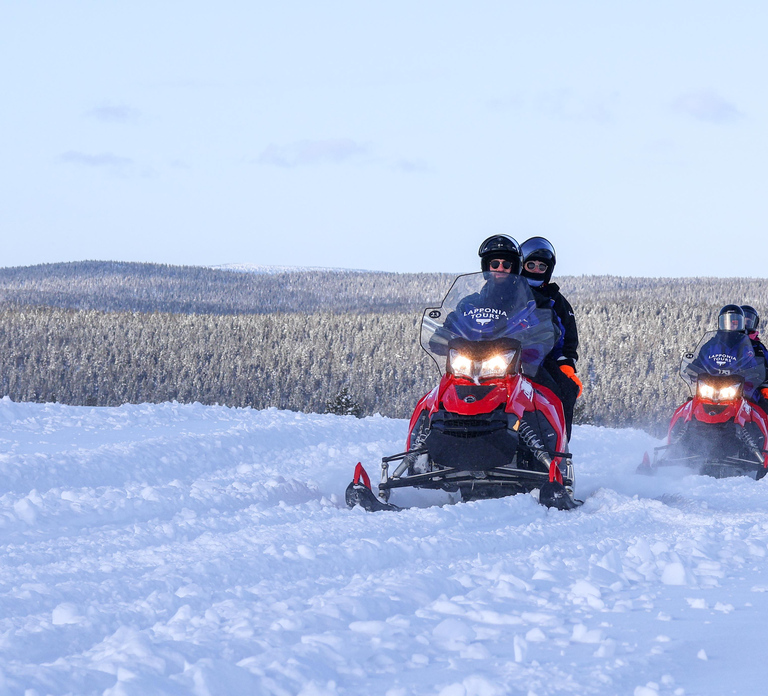 Saariselkä: Ice Fishing Safari by Snowmobile