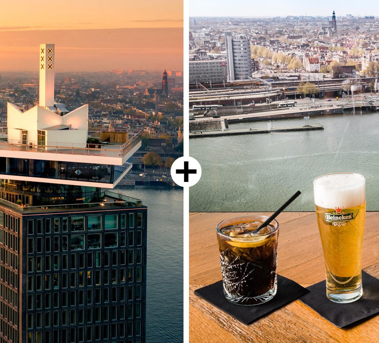Amsterdam: A'DAM Lookout Entry Ticket with 1 or 2 Drinks