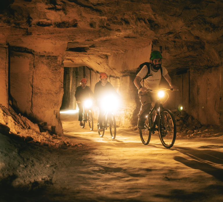 Valkenburg: Cave Biking Underground Bike Tour