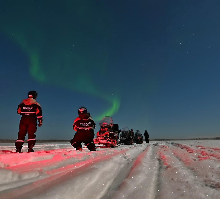 Levi: Northern Lights Snowmobile Safari